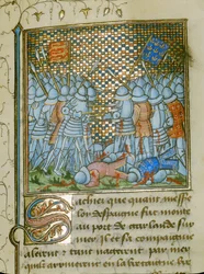 Battle Between the French and the English on the Coast of Brittany