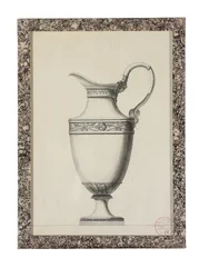 Design for a ewer with a Grecian mask handle