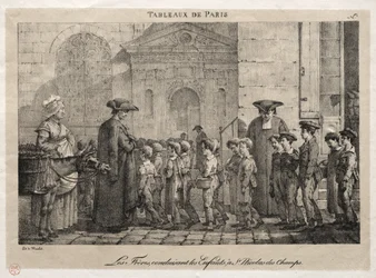 Scenes of Paris: The Brothers Conducting the Children to St. Nicholas of the Fields