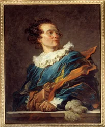 Figure of fantasy: portrait of Abbe Richard de Saint-Non, mecene, intellectual and humanist of the Siecle des Lumieres. Painting by Jean Honore Fragonard