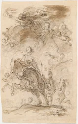 Orlando and Angelica Arrive at Charlemagne