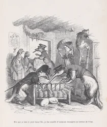 As soon as I set foot on the island... from Scenes from the Private and Public Life..., ca. 1837-47