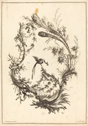 Ornament with a Peacock