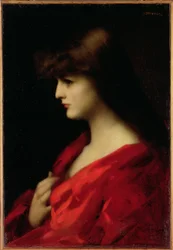 Study of a Woman in Red, early 1890s