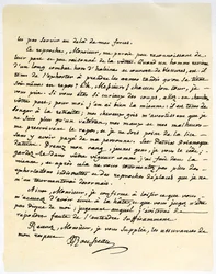 Letter from Jean Jacques Rousseau, 15th July 1764