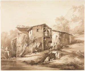 Landscape with Watermill, c1790