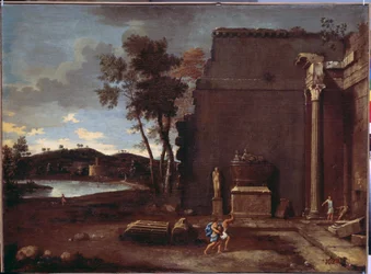 Landscape with a Sarcophagus