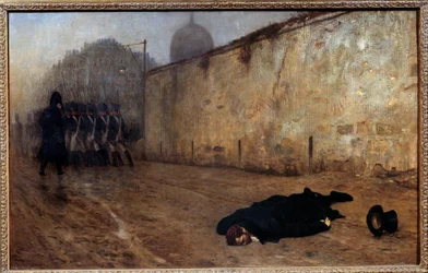 The execution of Marshal Michel Ney (1769-1815) at nine o