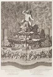 Fountain with cupid by Gaspar Marcy at Versailles