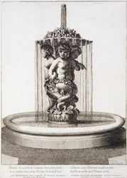 Fountain with Three Tritons at Versailles, After Pierre le Gros
