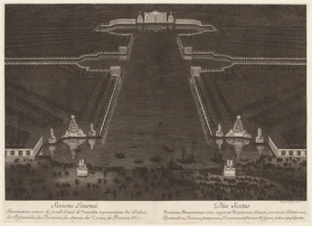 Illuminations around the Grand Canal of Versailles