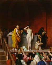 Slave Market in Ancient Rome