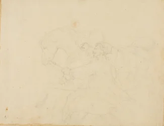 Stable Boy Running Beside a Draught Horse
