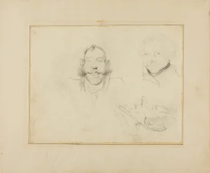 Three Caricatures of Heads