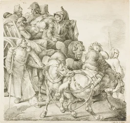 Wagon Laden with Wounded Soldiers