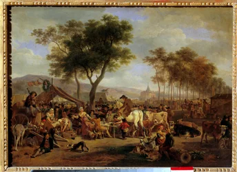Fair at the entrance of a village