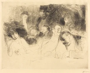 At the Gambling Table (first plate)