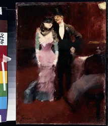 Departure from a Masquerade Ball at the Paris Opera