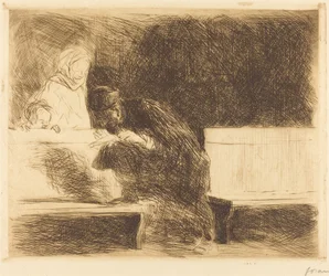 Lawyer Going through a Brief