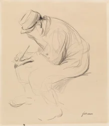 The French Soldier Writing Home