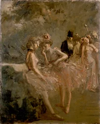 Scene in the Wings of a Theatre