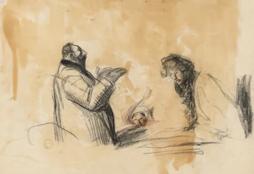 Sketch for In the Hospital (verso), Fourth Quarter 1800s or First Third 1900s