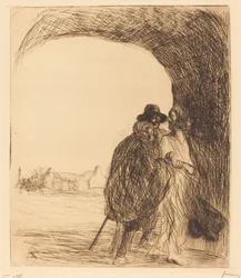 The Meeting under the Arch (third plate)