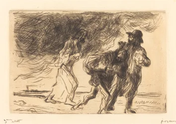 The Road to Emmaus (first plate)