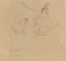 Two Ladies in a Loge