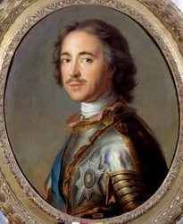 Portrait of Peter I The Great (1672-1725) tsar of Russia (detail)