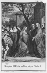 Abelard Welcoming Heloise at Paraclete, Illustration from 