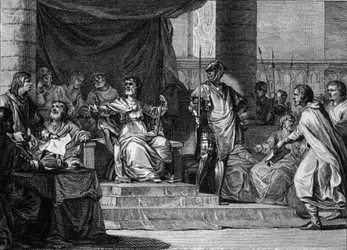 Imaginary representation of the reign of Merovingian 