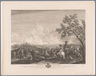 Soldiers and Commanders in a Military Camp