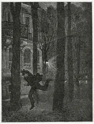 Fleeing Prisoner - Illustration from Histoire d’un Crime