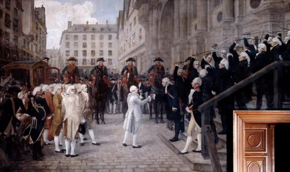 Louis XVI received by the new Mayor of Paris, July 17 1789