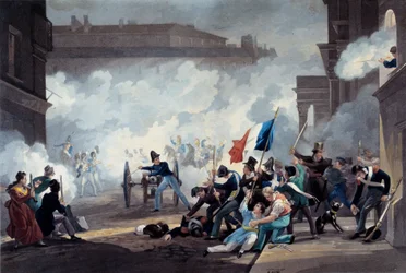 Revolution of 1830: A Student of the Ecole Polytechnique Seized a Piece of Cannon during the Capture of the Palais-Royal on July 28