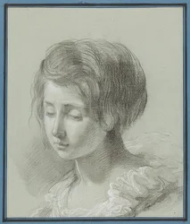 Portrait of a Young Woman. Around 1781
