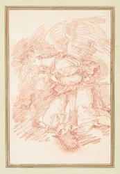 Kneeling Winged Figure