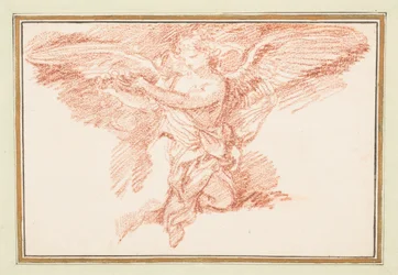 Kneeling Winged Figure Holding a Crown