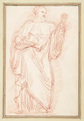 Standing Male Figure with Book