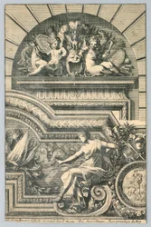 Design for Overdoor and Frame, from 