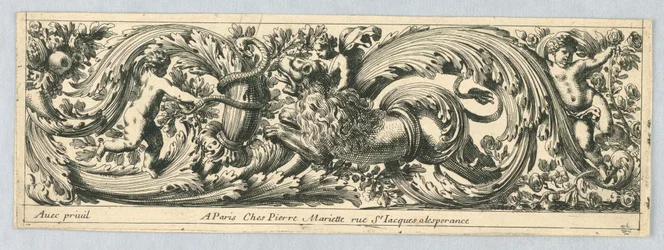 Frieze, from "Chasses et Feuillages"