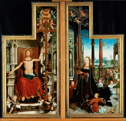 Christ and the Virgin. Closed State of the Polyptych of the Glorification of the Holy Trinity