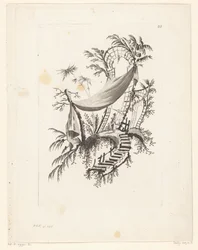 Figure with Parasol Under Tent