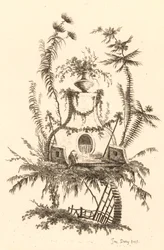 Chinese Fountain with Vase