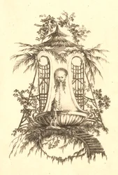 Chinese Fountain with Mask