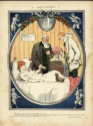 Illustration by Jehan Testevuide (1873-1924) in Le Lire, no. 375, 09/04/10 - Better Sensitive - Medical