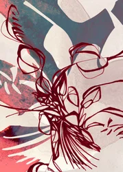 Abstract Floral Lines