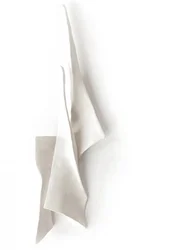 Flowing White Fabric