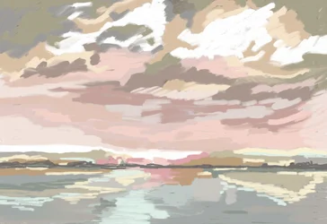 Pink Sunset Reflections